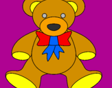 Coloring page Teddy bear painted byJelena