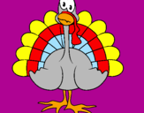 Coloring page Turkey painted byjavi-alonso