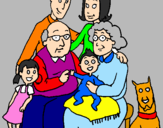 Coloring page Family  painted byHannan