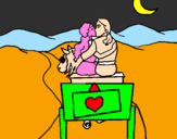 Coloring page Honeymoon painted byagus