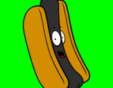 Coloring page Hot dog painted bychristina