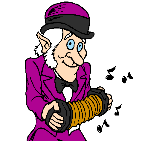 Leprechaun with accordion