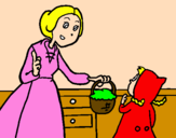 Coloring page Little red riding hood 2 painted bymathusha