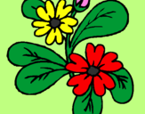 Coloring page Flowers painted byPersikla