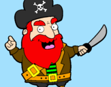 Coloring page Pirate painted byjavi-alonso