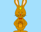 Coloring page Bunny painted byleticr2