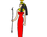 Coloring page Hathor painted bymardafi