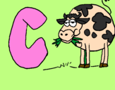 Coloring page Cow painted bysarah