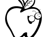 Coloring page Apple III painted byyuri