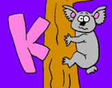 Coloring page Koala painted bynrw