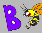Coloring page Bee painted bysarah