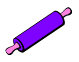 Coloring page Rolling pin painted bypin up
