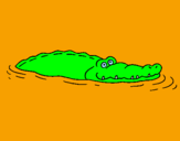 Coloring page Crocodile 2 painted byisaqquejv