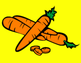 Coloring page Carrots II painted byMilica