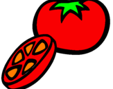 Coloring page Tomato painted byMilica