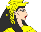 Coloring page Pharaoh painted bydame