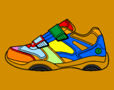 Coloring page Sneaker painted byEleanor