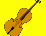 Coloring page Violin painted byMilica