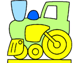 Coloring page Train painted bytiare