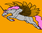 Coloring page Winged unicorn painted bymakayla