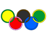 Coloring page Olympic rings painted byisaquejv