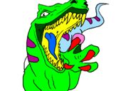 Coloring page Velociraptor II painted byyago
