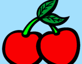 Coloring page Cherries III painted byMilica