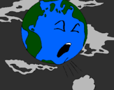 Coloring page Sick Earth painted byalison
