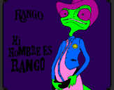 Coloring page Rango painted byboopy