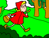 Coloring page Little red riding hood 4 painted bymathusha