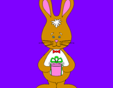 Coloring page Bunny painted bynrw