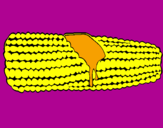 Coloring page Corncob painted byMilica