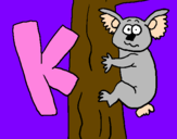 Coloring page Koala painted bykarla