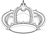 Coloring page Royal crown painted bycrown