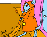 Coloring page The vain little mouse 1 painted byla mas fea