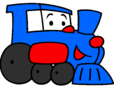 Coloring page Train painted bytomas