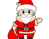 Coloring page Father Christmas 4 painted bymarie cler