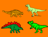 Coloring page Land dinosaurs painted byrssdc