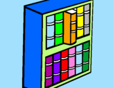 Coloring page Bookstore painted bybook