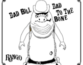 Coloring page Bad Bill painted bybill