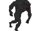 Coloring page Werewolf painted bywilly