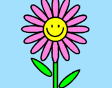 Coloring page Daisy painted byButterfly
