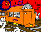 Coloring page Railway station painted bydevin