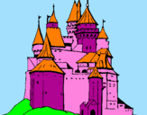 Coloring page Medieval castle painted byEmina