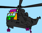 Coloring page Helicopter to the rescue painted byAS2ROTI