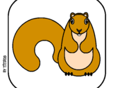 Coloring page Squirrel II painted byheloisa