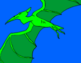Coloring page Pterodactyl II painted byrex