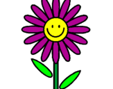 Coloring page Daisy painted byanonymous