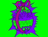 Coloring page Shiny Easter egg painted byana