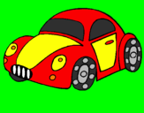 Coloring page Toy car painted byfede